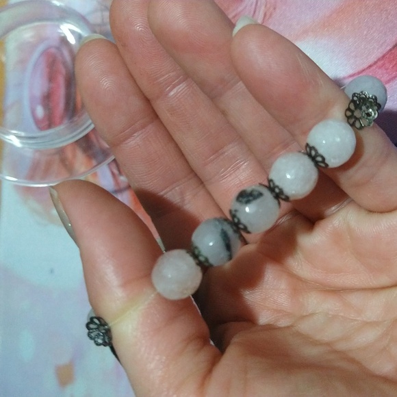 Tourmaline Quartz  bracelet handmade - Picture 6 of 12